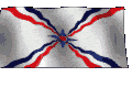 Assyrian flag gif, motion in the wind