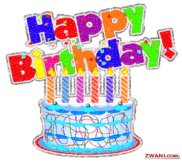 Happy birthday, cake and candles
