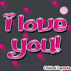 I love you with fireworks